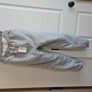 nwt women's 2xl gray fleece lined sweatpants flygo